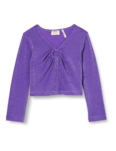 Koton Crop Blouse Long Sleeve Front Shirred Gleamy V Neck Slim Fit, Camicetta,