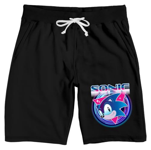 Sonic the Hedgehog Sonic in Action Men's Heather Gray Sleep Pants