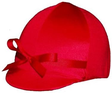 Equestrian Riding Helmet Cover – Red