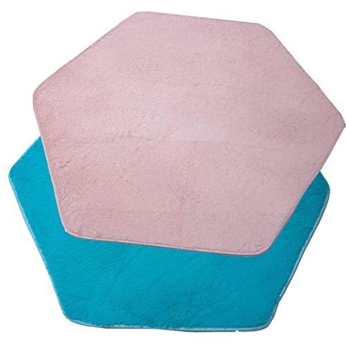 Image of Club Bollywood Kids Tent Carpet Hexagon Rug Non Slip Rug Playhouse Pad Mat for Home Blue|Toys & Hobbies | Outdoor Toys & Structures |Play Tents|1 Tent Carpet
