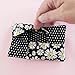 Travel Tissue Holder | Handmade Fabric Pocket Tissue Case | Floral Daisies and Polka Dot Pouch