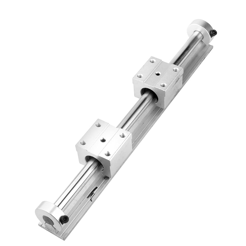 SBR20 Lot de 4 manchons de butée linéaire pour rail linéaire, anneaux de fixation de délimitation d'arbre en alliage d'aluminium avec vis, manchons de butée d'arbre pour rail linéaire