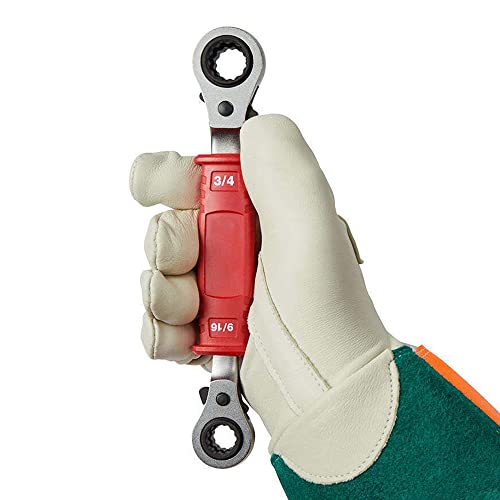 Compatible With Milwaukee 48-22-9212 Lineman's 4 In 1 Insulated Ratcheting Box Wrench #TOP2
