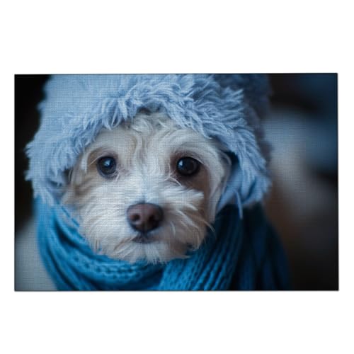 Manteles Individuales Perro Azul Beige Mantel Individual Tela Lino Individuales para Mesa 30x45cm Manteles Individuales Lavables Resistente Calor Salvamanteles Engrosar 2 Pcs