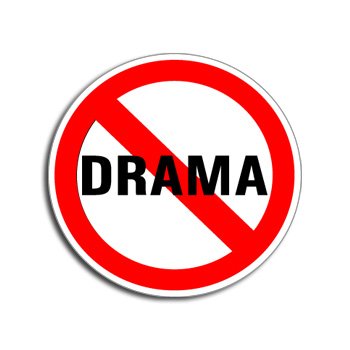 GRAPHICS & MORE NO Drama - Window Bumper Laptop Sticker