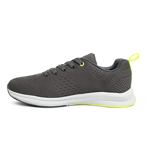 Image of TRACER Men's Running Shoes Stylish & Comfortable EVA with Rubber Sole, Lightweight Knitted Upper, Breathable Design, Secure Fit for Running, Training & Walking, Size 6 to 11UK