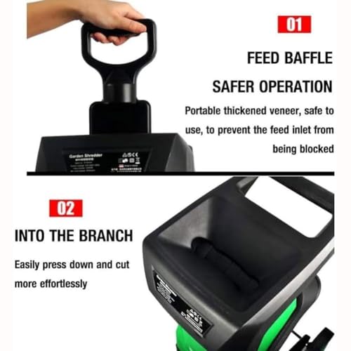 Broyeur de branches électrique pour éliminer les déchets verts encombrants - 3