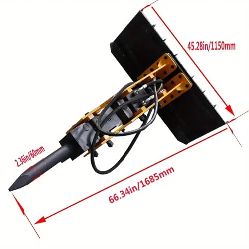 MIVA Skid Steer Hydraulic Breaker Attachment