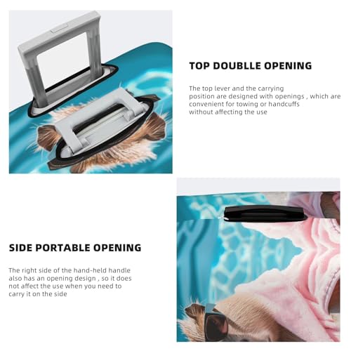 Luggage Cover Protector Suitcase Cover - Island Vacation Guinea Pig Santi-Scratch Uitcase Cover for Luggage4