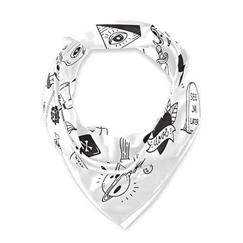 Oyihfvs Women's Square Silk Scarf Neckerchief Scarves Headscarf Shawl Polyester Wrap2