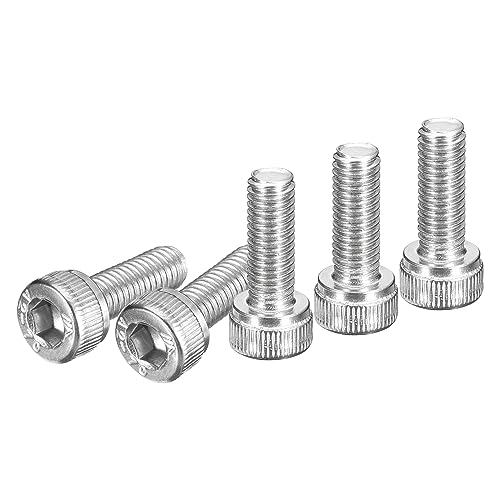 DTGN M5x14mm Socket Head Cap Screws Bolts, 40Pcs 304 Stainless Steel 18-8, Metric Machine Hex Socket Screw, Hex Drive