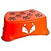 My Little Step - Zorro Taburete infantil antideslizante - paso de aprendizaje para niños, Ideal para que los más pequeños lleguen al inodoro y al lavabo.