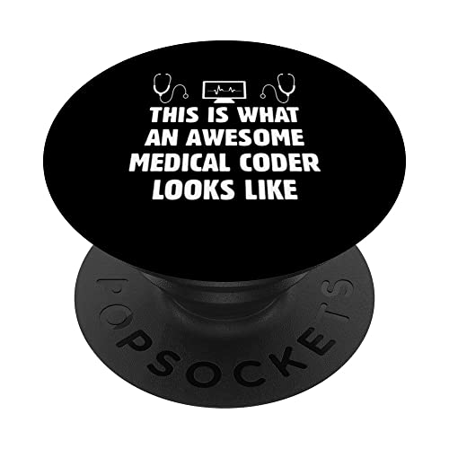 Funny Medical Billing Team Hospital Worker Gift - Medical Coder - Clinical Statement Analyser Clinical Coder PopSockets Swappable PopGrip