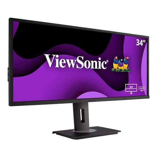 Viewsonic VG Series VG3456 computer monitor 86.6 cm (34.1") 3440 x 1440 pixels UltraWide Quad HD LED Black