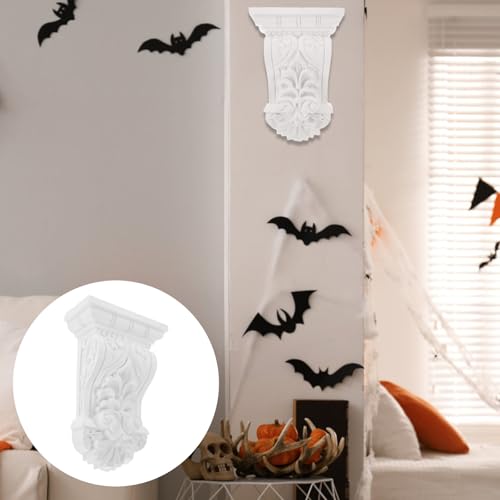 Console murale romaine en PU blanc étagère de style européen