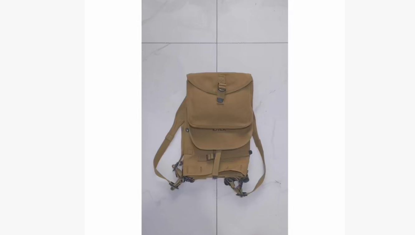 Amazon.com | M1928 Haversack WW2 Vintage Khaki Canvas Bag Outdoor