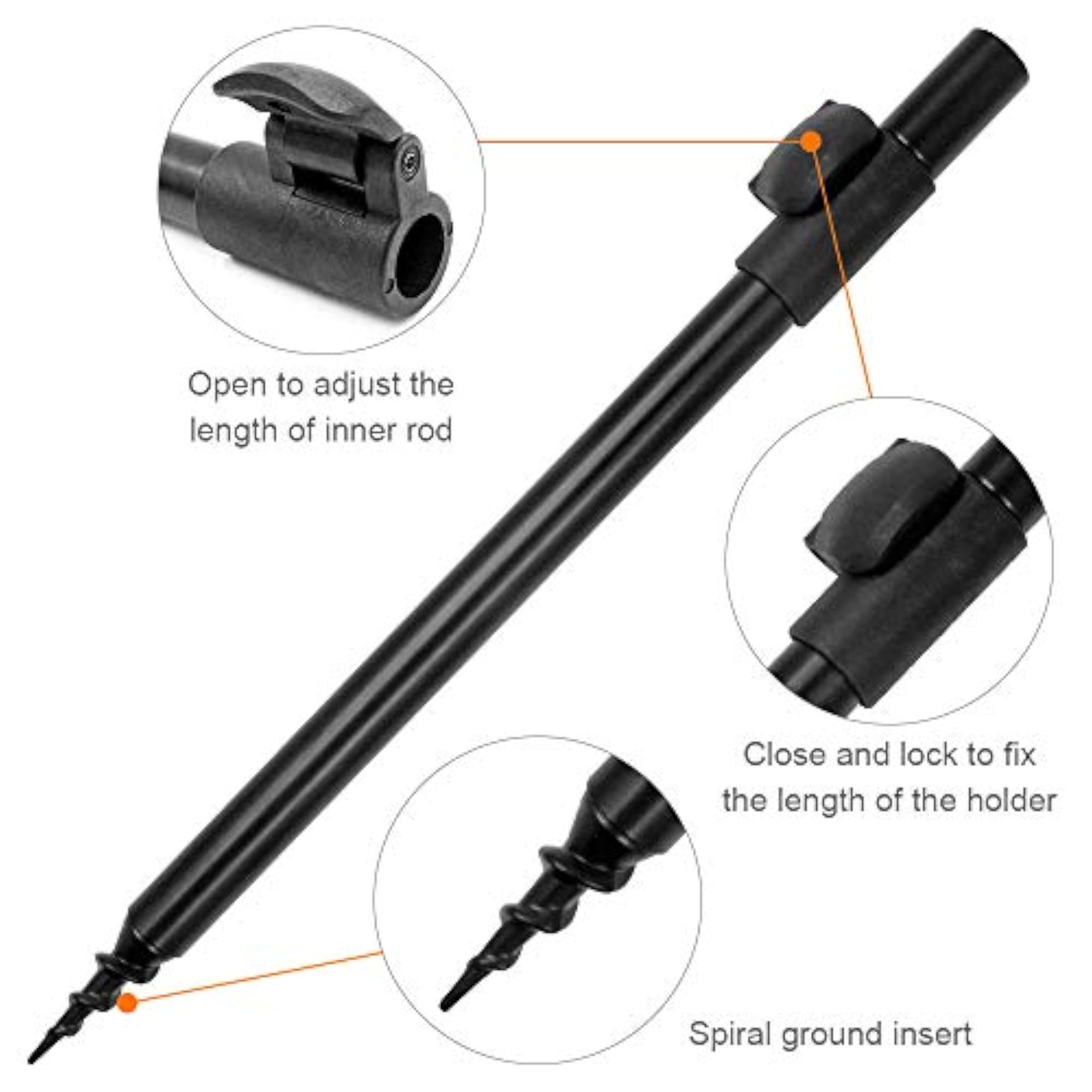 Fishing Bite Alarm Set with Rod Rest