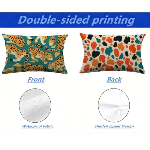 Housse de coussin de jardin 70x90 imperméable pour canapé et salon