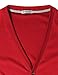 H2H Mens Basic V-Neck Professional Cardigan RED US L/Asia XL (CMOCAL012)