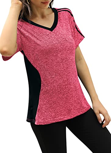 HOCOSIT-Womens-Workout-Shirts-Fast-Dry-Active-Wear-Yoga-Top-Sweat-Wcking-Clothes