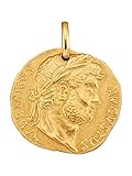 anhänger goldmünze Einfaches Anlegen Diemer Gold Münz-Anhänger Augustus Hadrianus Gelbgoldfarben
