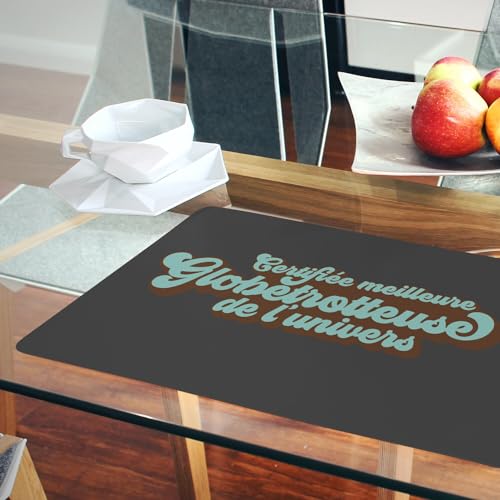 Sets de table souples en liège grand format napperons noir de qualité supérieure durable - 6