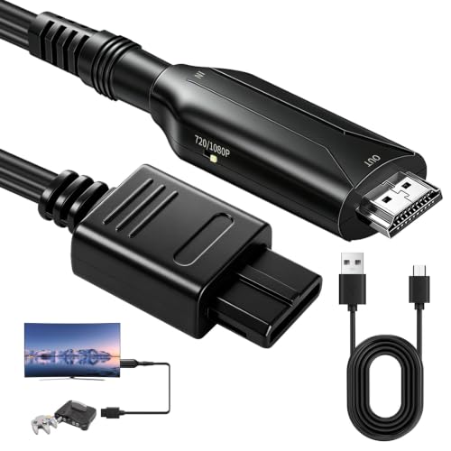 Convertidor N64 a HDMI Cable Adaptador para N64 NGC SNES Soporte 720P/1080P