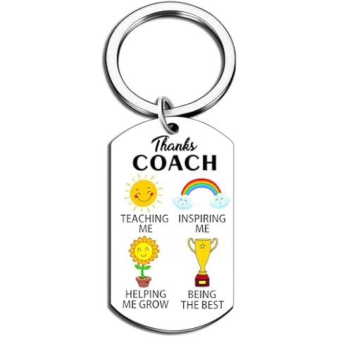 FYXYZ Coach Keychain Thank You Coach Gifts Coach Appreciation Gift Thank You Keychain Cover