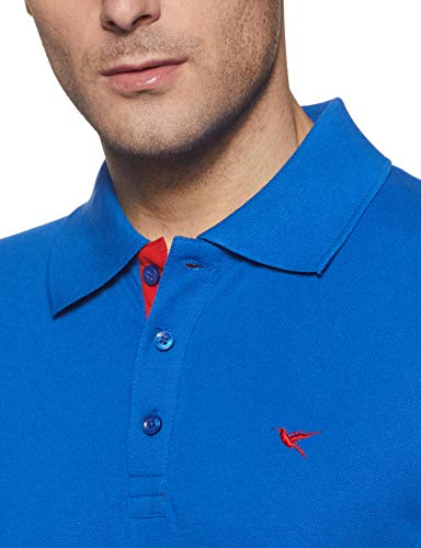 Image of Deniklo Men Cotton Rich Regular Fit Solid Polo T-Shirt | Men's Best T Shirt |Half Sleeves Casual T-Shirt |Classic Plain T-Shirt | Collar T Shirt|Polo T-Shirt for Men (Available in Plus Size)