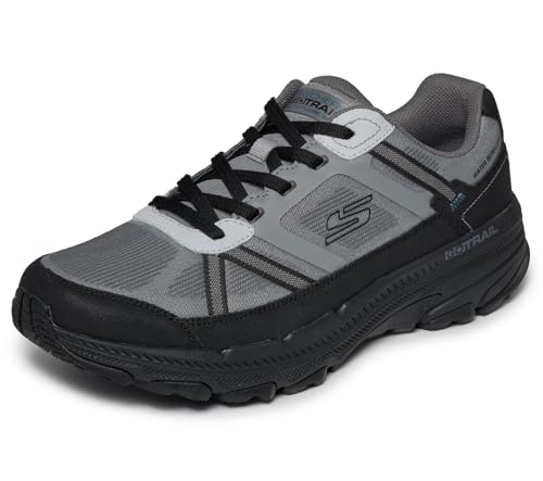 Skechers GO Run Trail Altitude 2.2   Tenis para Hombre, Gris/Negro, Talla 7