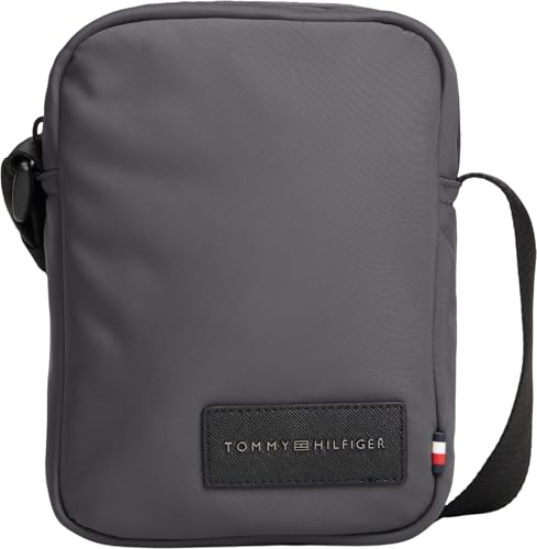 Bandolera Tommy Hilfiger TH Repreve Mini Reporter para hombre gris oscura talla única