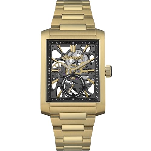 Montre Automatique Ingersoll The Spur I17002 cadran skeleton noir dore