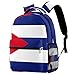 Produktbild KeepCart Rucksack Büchertasche Tagesrucksack Schultasche Wandern Backpacking Lernen Hohe Kapazität und niedlich im Freien Kubanische Flagge für Männer und Frauen
