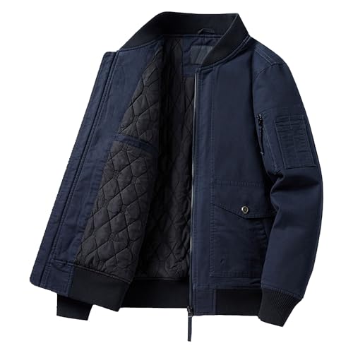 Blouson bomber militaire pour homme veste legere coupe-vent a col montant