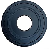 Élégante décoration de plafond : améliorez votre espace de vie avec ce médaillon rond de 30,5 cm, fabriqué en matériau PU, conçu pour encadrer élégamment vos ventilateurs de plafond et luminaires.