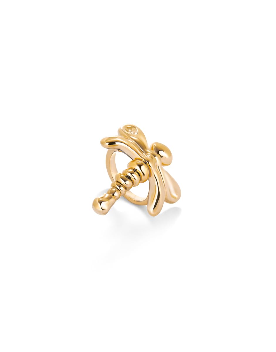 Uno de 57 Anello libellulare placcato oro 18k, Oro giallo, Nessuna pietra preziosa