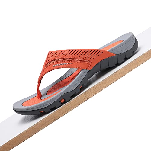 Image of Men's Flip-Flops, Thongs Sandals Durable Comfort Slippers for Beach