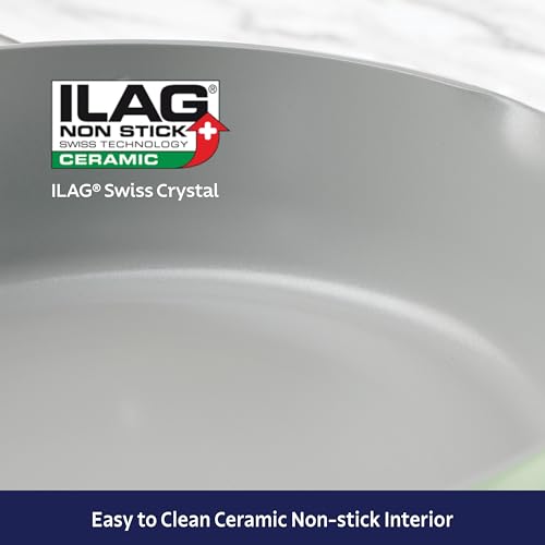 Image of Tramontina Fiora 4.25-Quart Ceramic Non Stick Cooking Pan with Lid