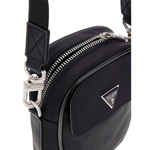 Bolso bandolera GUESS Milano Micro negro de mujer con cierre elegante 2