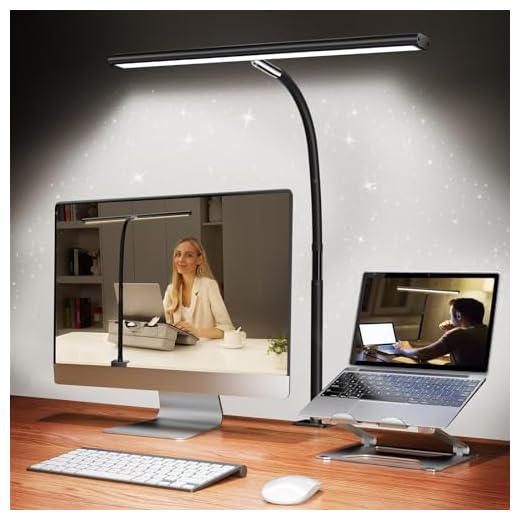 27+ Must-Try Desk Organization Ideas for a Tidy Workspace 6 Airlonv LED Desk Lamp for Office Home, Eye-Caring Desk Light with Stepless Dimming Adjustable Flexible Gooseneck, 10W USB Adapter Desk Lamp with Clamp for Reading, Study, Workbench (Black)
