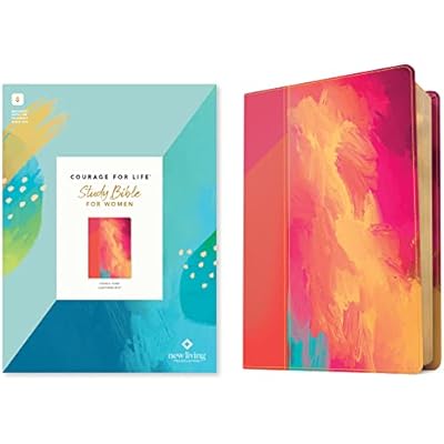 NLT Courage for Life Study Bible for Women, Filament-Enabled Edition (Leatherlike, Fierce Pink)
