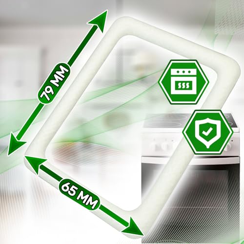 ONIX TECH Dichtung der Abdeckung Backofenlampe 79 x 65 mm mit Originalcode C00286560 482000031752 für Indesit für Whirlpool