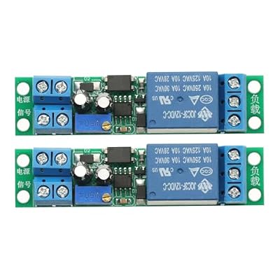 2Pcs DC 12V Timer Relay Adjustable Signal Trigger Timing Timer Delay Turn Off Delay Timer Switch Automatic Start with Optocoupler
