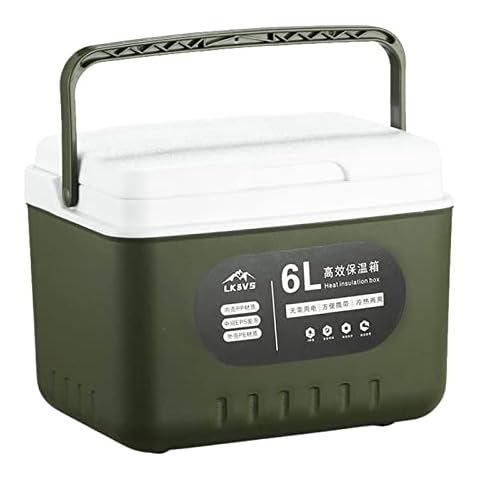 LAFANDE Compact Ice Coolers | 6 QT Portable High-Capacity Cooler Molded Lunch Box Cooler,Ice Box for Camping, Fishing, Hunting, BBQs & Outdoor Activities Cover