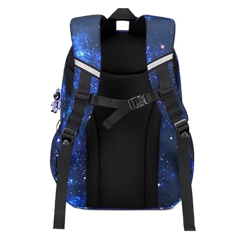 Image of MATMO Multi-Pocket Girls Boys School Backpack Kids Student Bookbag Travel Daypack (Royal Blue)