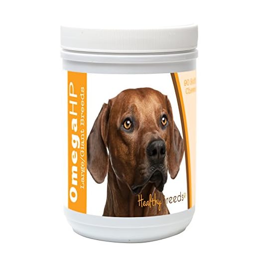 Healthy Breeds Rhodesian Ridgeback Omega HP Fatty Acid Skin and Coat Support Soft Chews 90 Count