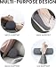 Utopia Bedding Nackenrolle 2er Set, 15x40 cm Kissenrolle Knierolle Zierkissen Sofakissen (Grau)