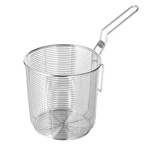 Paniers à friture – Acier inoxydable | Paniers à friture à copeaux | Ensemble de panierss àa frites pour la cuisson des fritures et laa préparation des repas à la maison