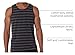 Amazon Essentials Men's Regular-Fit Sleeveless Tank Tops, Black/Charcoal Heather, Large