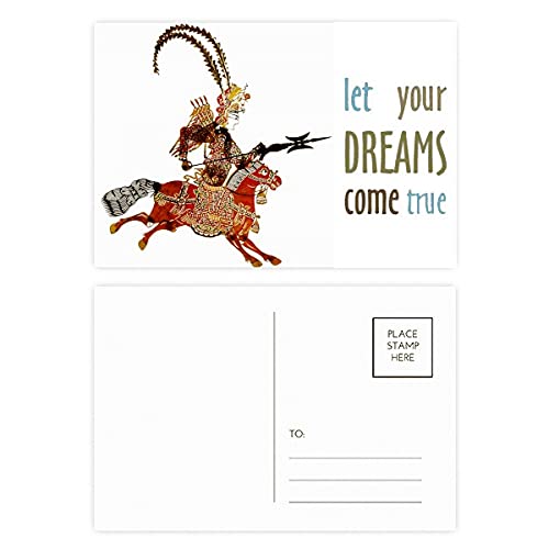 Cartes postales de remerciement Brave Woman au style Shadow Play Head Portrait au papier premium